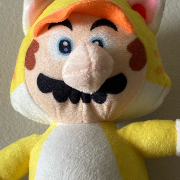 Cat Mario Yellow Stuffed Plush Toy 8” Nintendo 2019 - Picture 2 of 7
